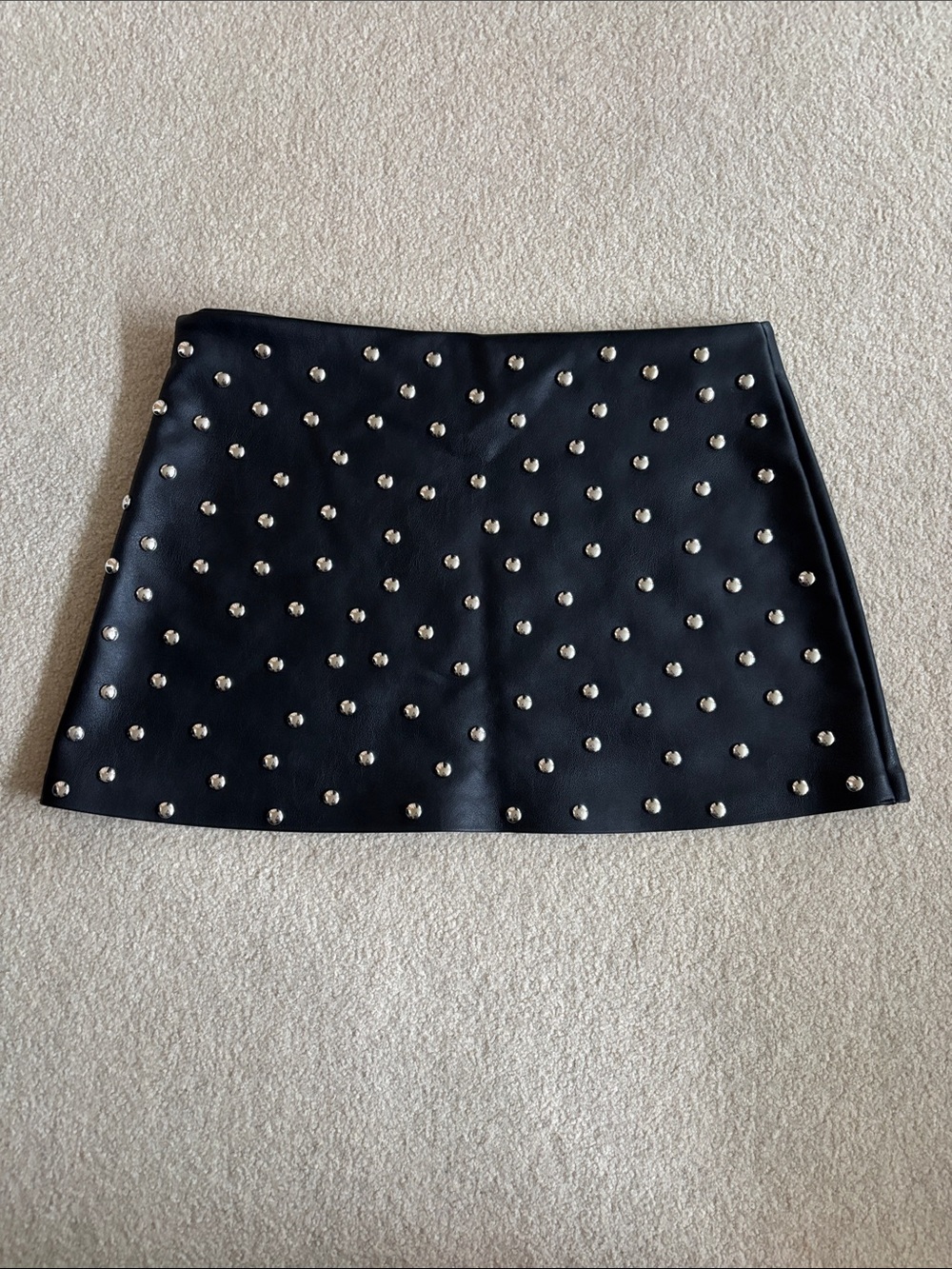 H&M Black Mini Skirt with Silver Studs - Picture 4 of 7